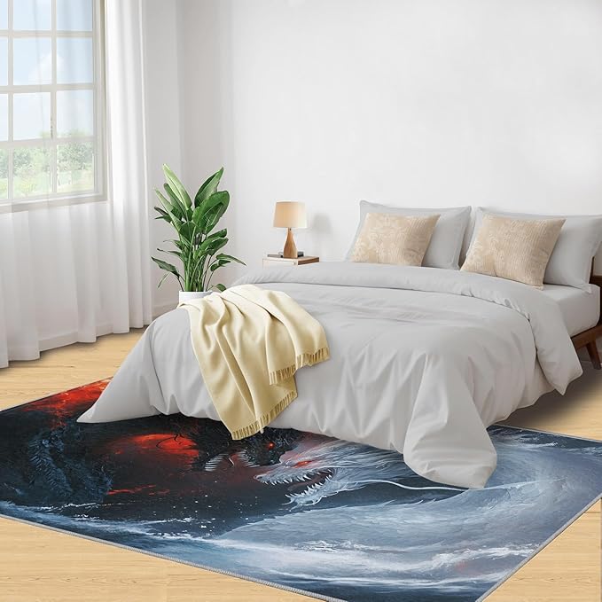 Graffiti Hip-Hop 2x3 Area Rugs for Living Room, Skateboarding Washable Non Slip Rugs, Street Art Low Pile Print Rug for Bedroom, Dining Room, Home Office