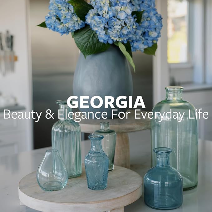 CG Hunter Terracotta Painted Vase with Handles, 12.4-in Vintage Decor Vase & Table Decor in Entryway, Livingroom or Dining Room, Display Fresh or Dried Flowers, or as a Standalone Decorative Accent