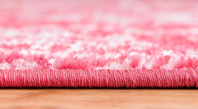 Rugs.com Arlington Collection Rug – 3' x 5' Oval Pink Medium-Pile Rug Perfect for Living Rooms, Large Dining Rooms, Open Floorplans