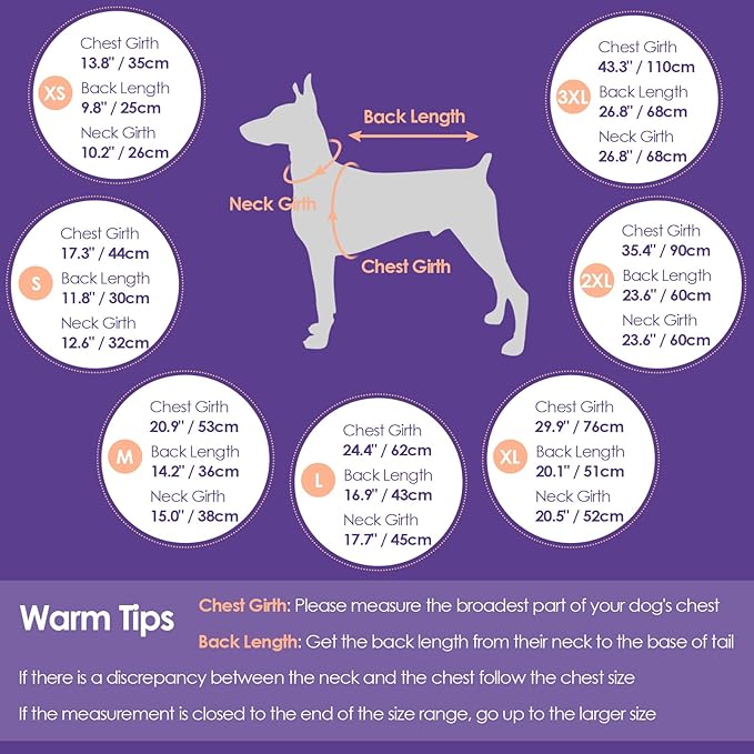 SUNFURA Dog Coat for Small Dogs, Warm Dog Winter Jacket with Harness Built in, Waterproof Pet Snow Jacket Fleece Cold Weather Coats for Puppy Chihuahua, Maltese, Red XS