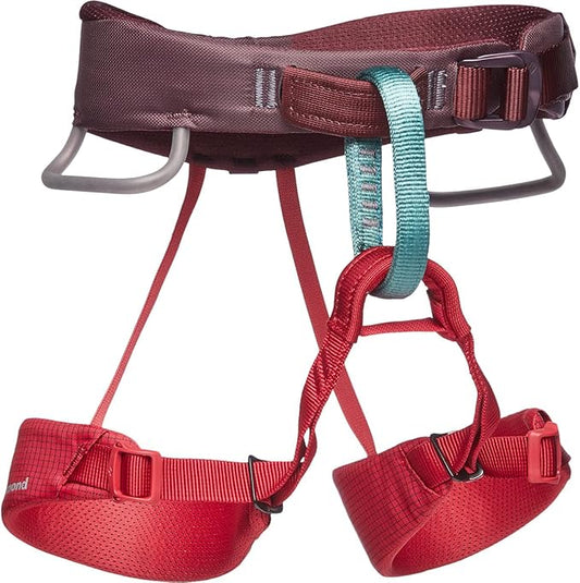 BLACK DIAMOND Kids’ Momentum Rock Climbing Harness | Adjustable Waist & Leg Loops | For Indoor & Outdoor Climbing