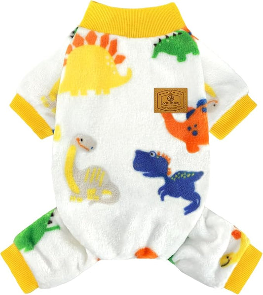 XPUDAC Dog Pajamas Fleece Dog Sweaters for Small Medium Dogs Girl Boy Soft Warm Pet Clothes for Doggie Winter Christmas(X-Large)