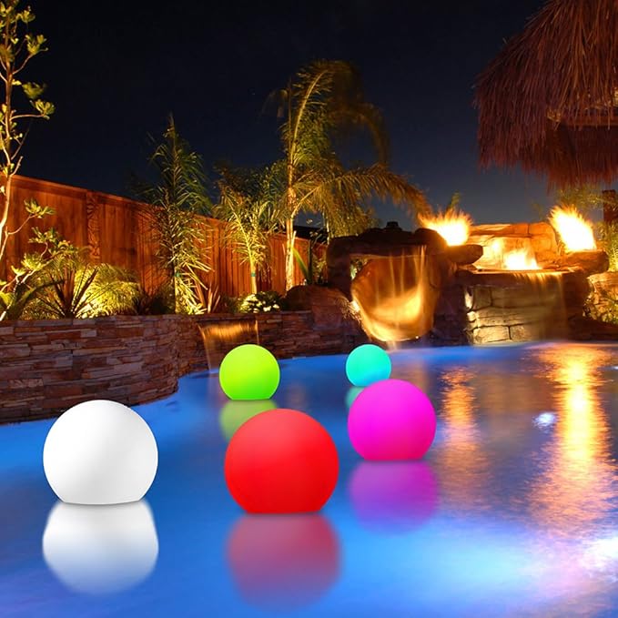 Modern Home Deluxe Floating LED Glowing Sphere w/Infrared Remote Control (16")