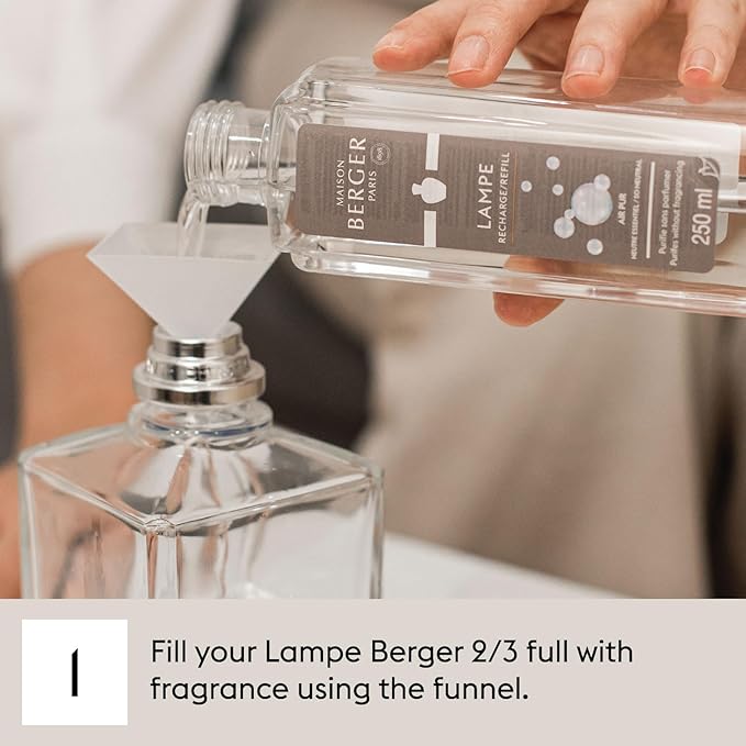MAISON BERGER – Lampe Berger Fragrance Trio Refill, Fresh – Home Fragrance Oil for Catalytic Diffuser, Odor-Neutralizing Air Freshener – 3 x 8.45 fl oz / 250 mL – Made in France