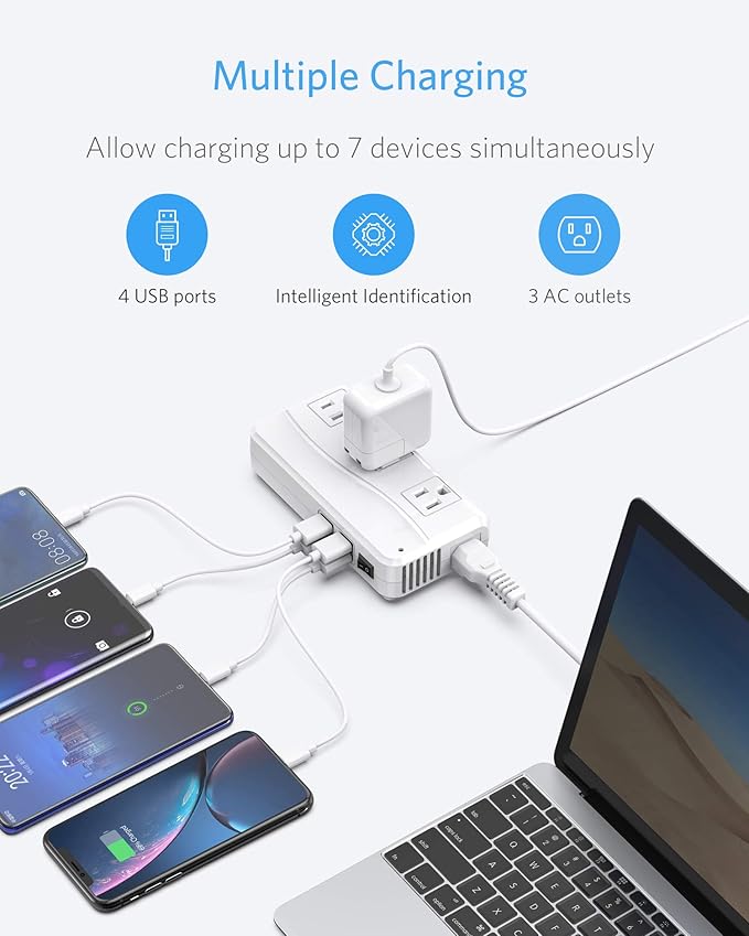 BESTEK 220v to 110v Voltage Converter, US to Europe Converter for Hair Straightener/Curling Iron, 250W Power Converter for European Travel, (EU/UK/AU/JP/India/South Africa Universal Plug Adapter)
