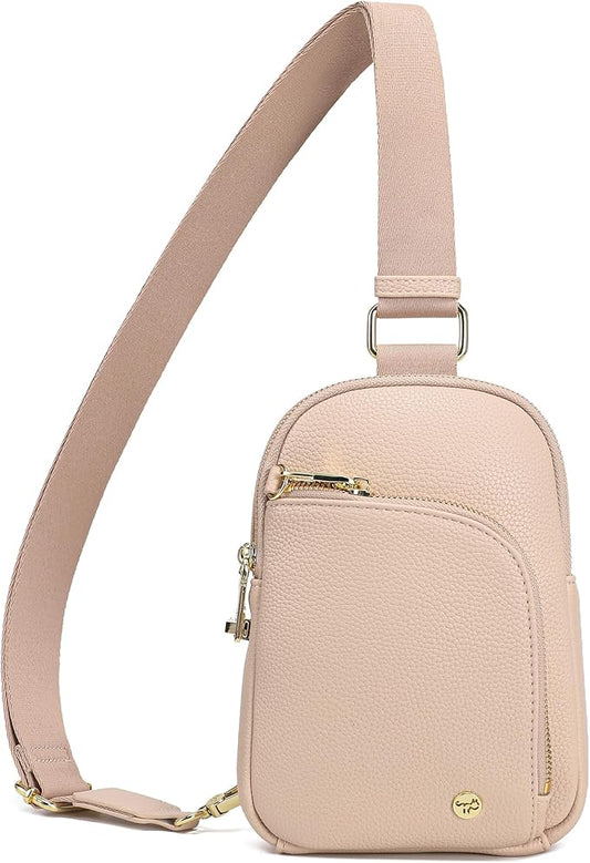 INICAT RFID Blocking Sling Bag Anti Theft Crossbody Bags Women Valentine's Day Gifts Travel Purses Vegan Leather