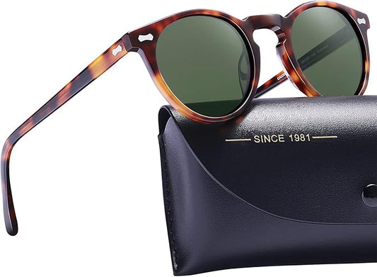 CARFIA Polarized Sunglasses for Women UV Protection Small Face Acetate Frame CA5288