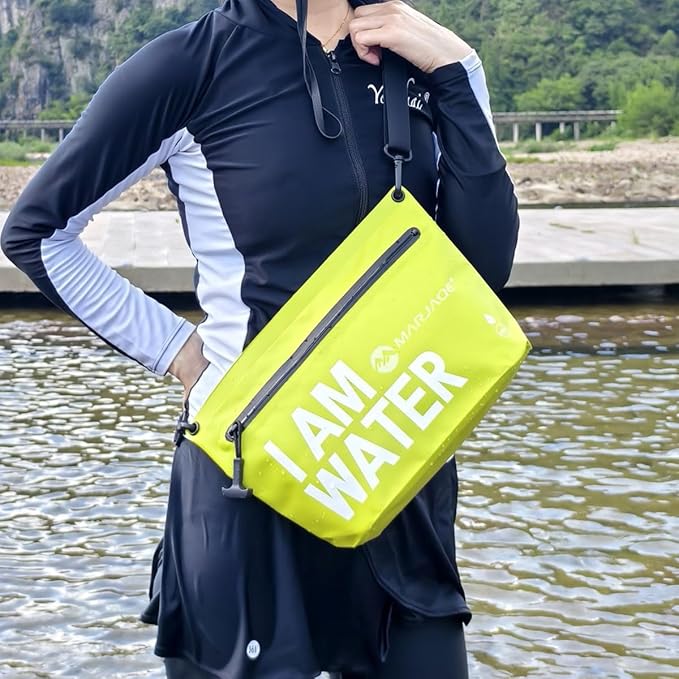 IPX7 Waterproof Dry Bag 2.5L Floating PVC Dry Sack with Waterproof Zipper Shoulder Strap for Kayaking Swimming Beach Travel Boating Camping Hiking Canoeing Paddleboarding Water Sports (pink)