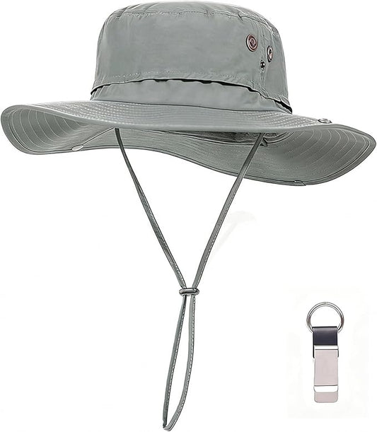 Plus Size XL XXL Sun Hats for Men Bucket Boonie UV Protection UPF50+ Waterproof Wide Brim Foldable Fishing Beach