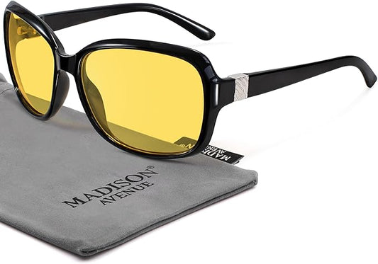 Madison Avenue 2 Pack Classic Vintage Sunglasses for Women Men,Fashion Sun Shades Glasses with UV400 Protection