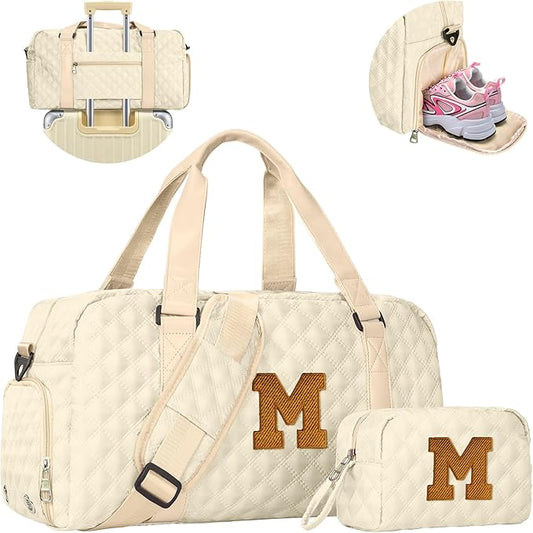 Elilier Birthday Gifts for Women Girls Duffle Bag: Letter Carry on bags, Dance Cheer bag Sports for Girl, Kid Gymnastics Bags, Birthday Gifts for Women Girl Kids Teens Mom