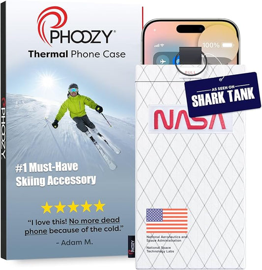 PHOOZY Apollo II Thermal Phone Case Cold Weather Insulated Pouch | Extends Battery Life 4X | NASA Tech Skiing Snowboard Accessories | Military Grade | Medium - Space