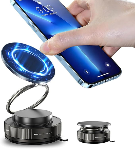 Miedecdel Magnetic Phone Holder for MagSafe, 360° Adjustable Car Phone Mount with 96+LBS Strongest Suction & 2800gf Strongest Magnetic for Dashboard/Gym/Mirror, Compatible with iPhone & Android