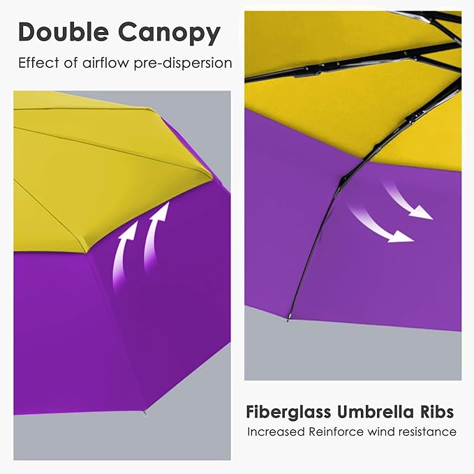 Khulula Windproof Compact Travel Umbrellas for Rain – Easy Auto Open Close, Automatic Durable Waterproof – Backpack, Portable, Lightweight Umbrellas for Travel