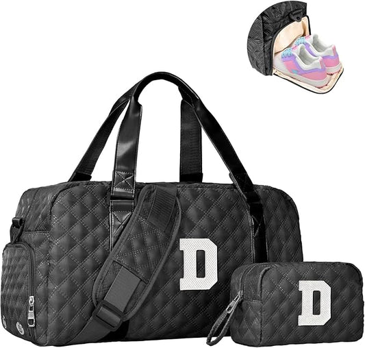 Elilier Girls Birthday Gifts, Travel Duffel Bag, Personalized Weekender Bag, Monogram Overnight Bag Gift for Grandmother, Birthday Gifts Personalized Gifts Bridesmaid Gifts, Mom Gifts