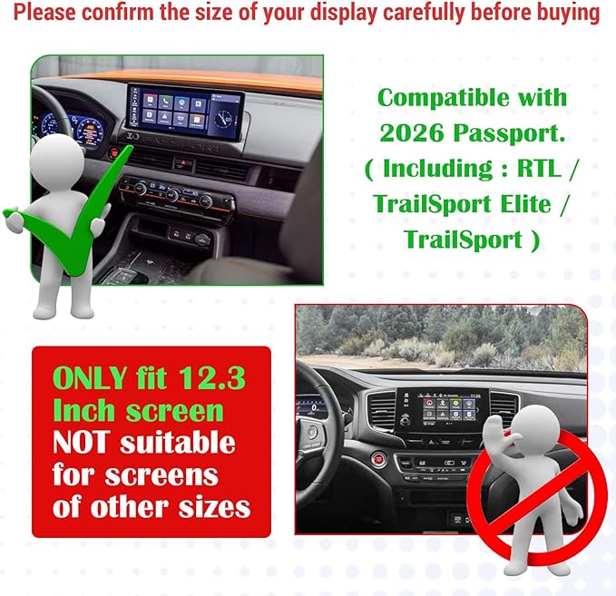 RUNROAD Center Console Organizer Tray Compatible with 2026 Honda Passport Accessories, Insert Armrest Dividers Dashboard Storage Organizer For 2026 Passport