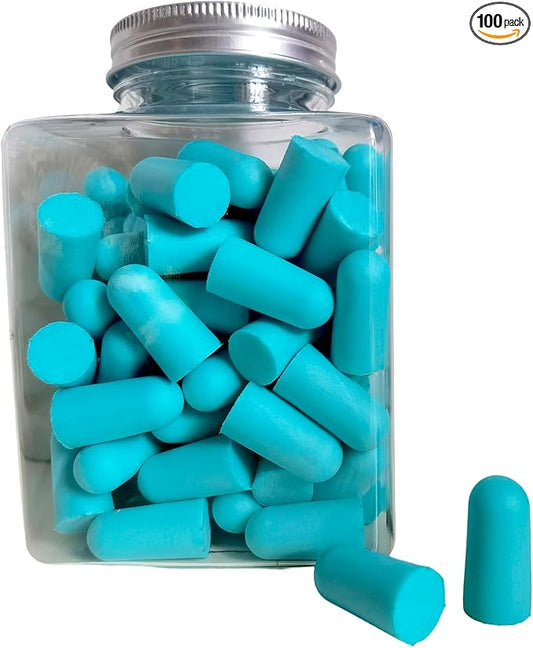 Fan Wu Soft Foam Earplugs 50 Pairs – 32dB Noise Reduction for Sleeping, Travel & Work | Slow Rebound Comfort Fit | Latex-Free Hearing Protection | Green Color | Standard Size