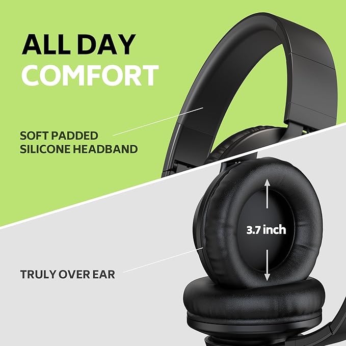 AILIHEN Kids Headphones Bulk for School, 6-Pack Class Headphones Wired with Microphone for Students, Teens, Classroom, Library, Chromebook, Laptop, Adjustable, Foldable, 3.5mm Jack - (Multicolor)
