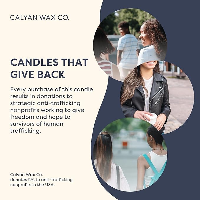 Calyan Wax Co. Passionfruit & Ginger 2 Wick Scented Candle - 37 Hour Burn - Luxury Non Toxic Soy Wax Candles - Long Lasting Large Glass Jar Candle for Home - 8.8oz
