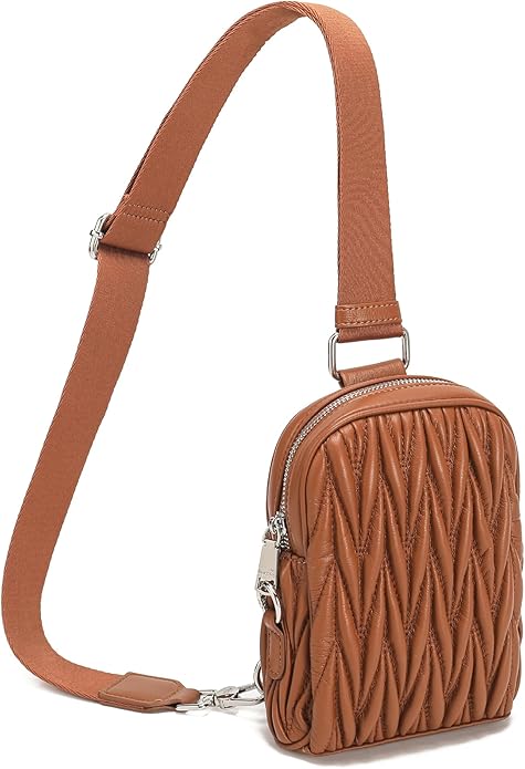 INICAT Travel Small Crossbody Sling Bags Women Cross Body Purses Passport Holder Vegan Leather Fanny Packs Birthday Gifts