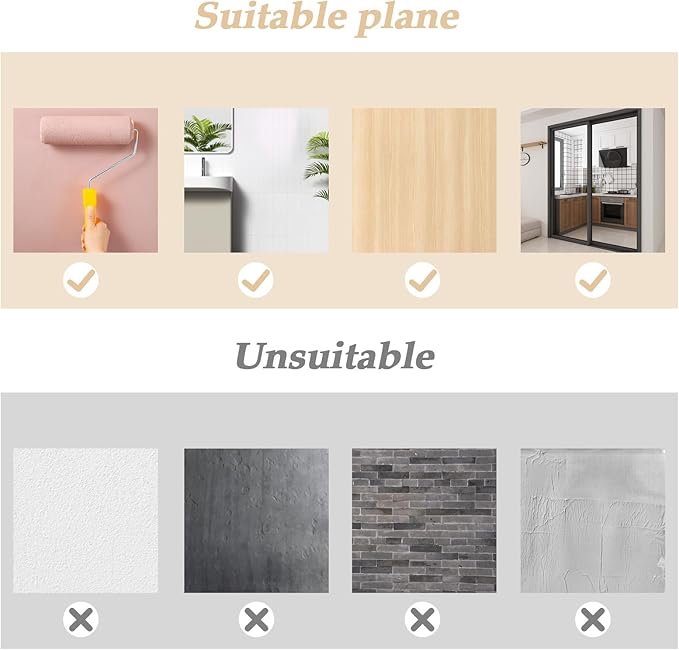 Abyssaly 10 Pack Acrylic Mirror Tiles, Stick on Mirrors for Wall, Flexible Plastic Mirror Sheets Wall Stickers Small Espejos for Bedroom Home Gym Door, 7.87" x 7.87"