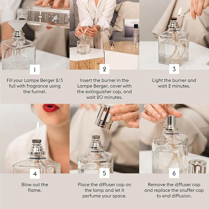 MAISON BERGER Lampe Berger Fragrance Trio Refill for Home Fragrance Oil Diffuser - 3 x 8.45 Fluid Ounces - 3x250 milliliters (Trio Warm)