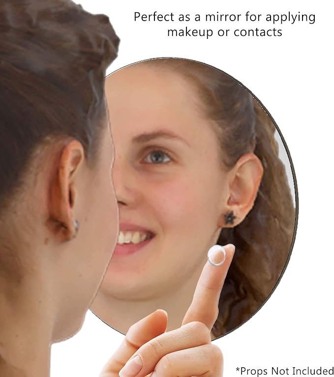 Marketing Holders 13" Acrylic Mirror Round Circles Flat for DIY Crafts 1/8" Thick Wall Safer Than Glass Light Weight Plastic Center Piece Wedding Events