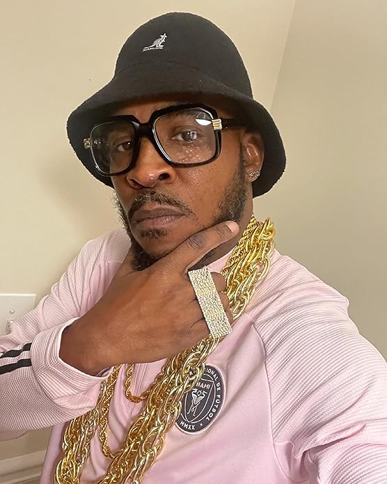 TUOKAY Sparkling Big Gold Rope Chain for Men and Women 11mm Thick Heavy Huge Faux Gold Rope Chain Costume Necklace for Rapper Rap Gangsta