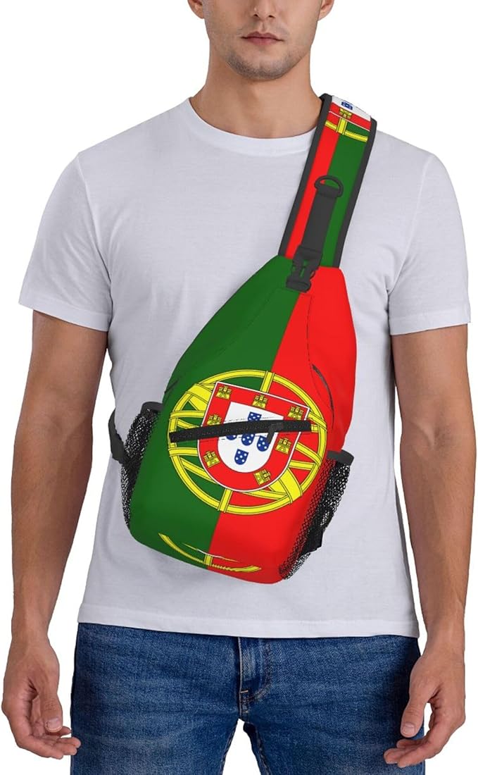 GJXFLSY Portugal Flag Sling Backpack Crossbody Bag Casual Chest Bags Travel Hiking Daypack Shoulder Bag for Women Men