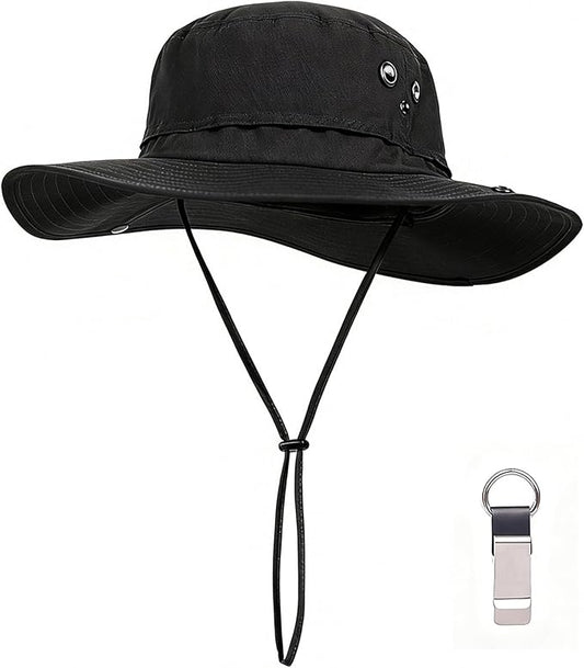 Plus Size XL XXL Sun Hats for Men Bucket Boonie UV Protection UPF50+ Waterproof Wide Brim Foldable Fishing Beach