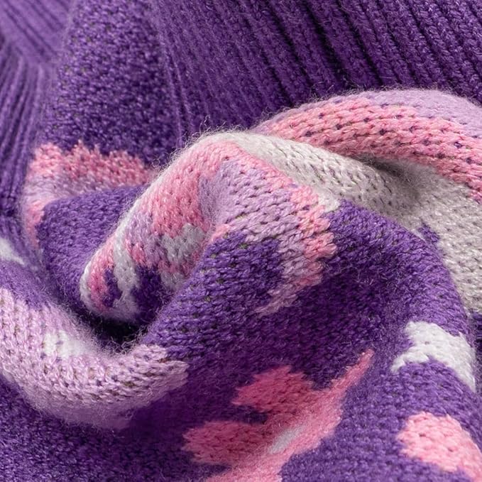 Fitwarm Adorable Unicorn Dog Sweater, Thermal Dog Winter Clothes for Small Dogs Girl, Pet Outfit, Purple, Pink, White, XL