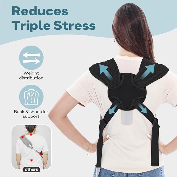 Supet Dog Carrier Sling for Small Dogs, Front Facing Cat Sling Carrier Chest, Hands Free Pet Sling Carrier, Adjustable Dog Front Carrier, Reducing Back Pain, Anti Pet Anxiety (Black, Regular)