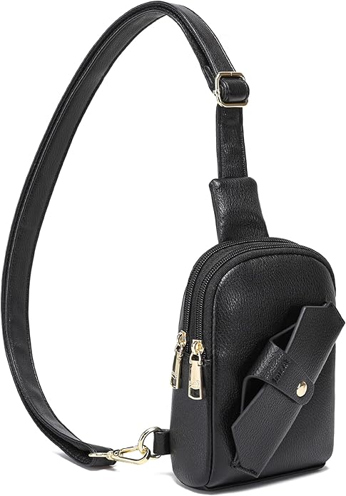 INICAT Travel Small Crossbody Sling Bags Women Cross Body Purses Passport Holder Vegan Leather Fanny Packs Birthday Gifts