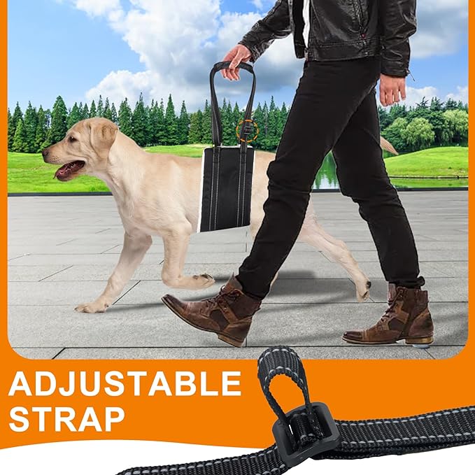 Adjustable Dog Lift Harness Dog Sling Portable Dog Sling for Back Legs Dog Lift Harness for Large Dogs Soft Lift Support and Rehab Harness for Senior,Injured,Disabled Dogs After ACL Surgery (XL)