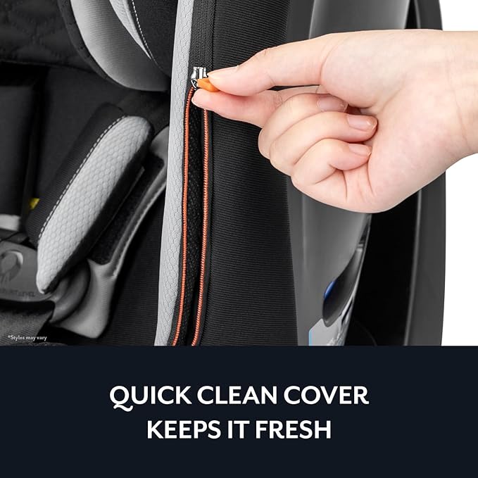 Evenflo Revolve360 Slim 2-in-1 Rotational Car Seat with Quick Clean Cover (Sutton Purple)
