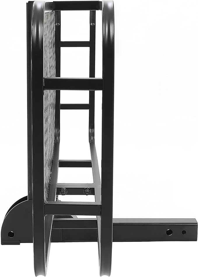 KUAFU 60"x19.5"x5.5" Folding Hitch Mount Cargo Carrier Rear Luggage Basket Fit 2" Receiver for Van, SUV, Truck, Trailer, Car Fold Up Trailer Tow Hitch Cargo Rack 550LBS Capacity