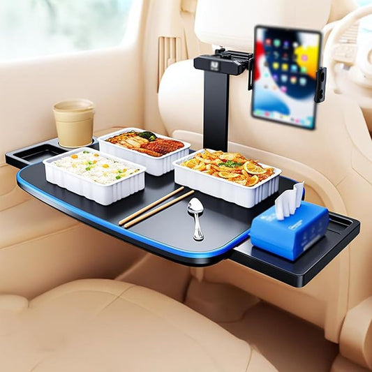 Portable Car Backseat Laptop Desk Car Seat Table Tray,Adjustable Seat Back Snack Tray for Car,Folding Telescopic Auto Food Trays Desk for Car Workstation,Passenger Seat Tray f Traveling.(Style2)