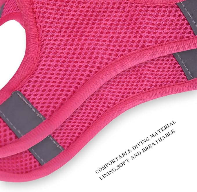 Step in Dog Harness and Leash Set, Flower Adjustable Easy Walk Puppy Harnesses, Soft Mesh Pet Vest Harness Small Size Dog Adjustable No Pull Dog Harness for Small Dogs and Cats(Purple, XXS)