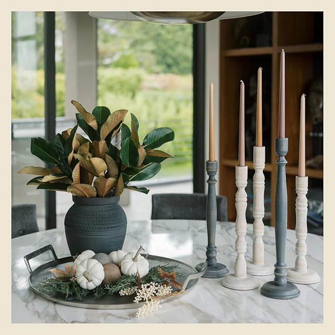 CG Hunter Terracotta Black Vase with Handles, 11-in Vintage Decor Vase & Table Decor in Entryway, Livingroom or Dining Room, Display Fresh or Dried Flowers, or as a Standalone Decorative Accent