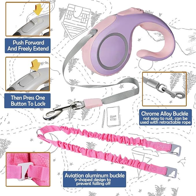 CapsLock Ski and Snowboard Harness Trainer for Kids – Retractable Leash with Shock Absorbing Bungees for Safe Ski Training