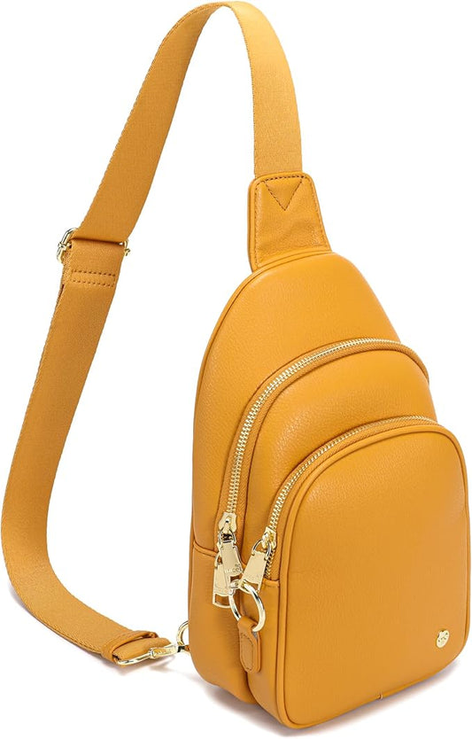 INICAT Crossbody Sling Bags Fanny Packs Valentine's Day Gifts Vegan Leather Travel Vacation Essentials Purses Women