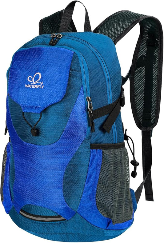 WATERFLY Lightweight Packable Hiking Backpack: 30L Foldable Travel Daypack Ultralight Camping Day Pack for Woman Man