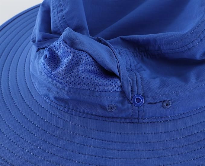 Connectyle Sun Hat for Men Women Outdoor UV Protection Safari Hat for Fishing Hiking Gardening Breathable Cowboy Hat UPF50