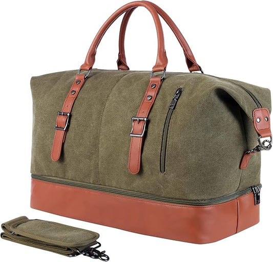 Weekender Overnight Bag Carry On Bag Travel Bag with Shoe Pouch
