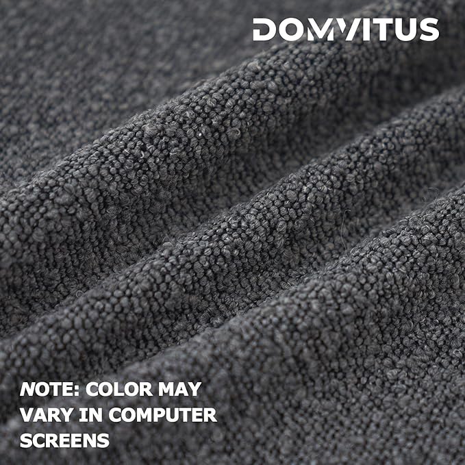 DOMVITUS Luxury Decorative Throw Pillow Cover 18 x 18 Inch Textured Boucle Square Sofa Couch Pillow for Living Room Woven Accent Cushion Case, 1PC, Graphite Grey