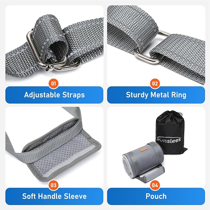 Big Dog Lift Harness, Adjustable Dog Sling for Back Legs, Hip Support Harness to Help Lift Dogs Rear for Helps Senior, Injured, Disabled and After ACL Surgery Dogs - X-Large, Grey