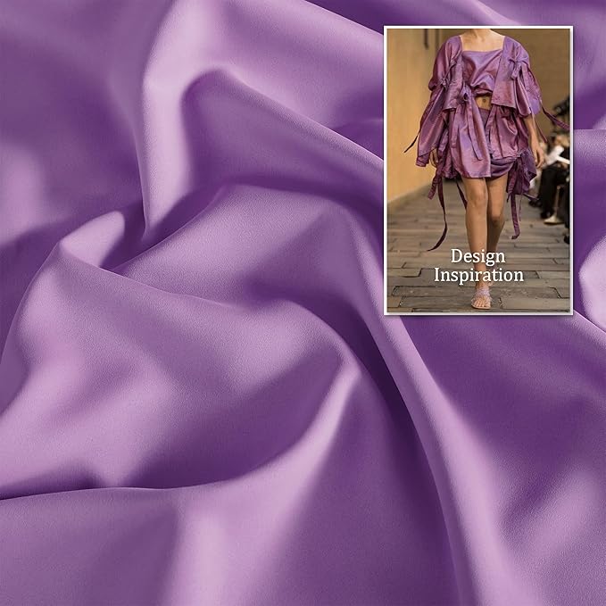 DUALIFE Amethyst Orchid Purple Blackout Curtain Panels/Drapes for Living Room 96 inch Length Solid Energy Efficient Room Darkening Bedroom Curtains Thermal Insulated Grommet Top 42x96 inch