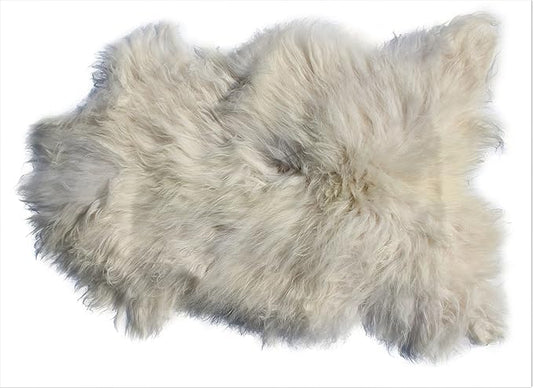 Home Collezione by Salvani Genuine Icelandic Sheepskin Rug Throw (Shade of White)