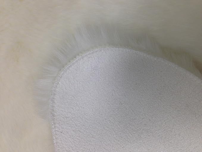 Nouvelle Legende Faux Fur Sheepskin Rug, Ultra-Soft Long Narrow Decorative Runner for Hallway, Bedroom, or Entryway, Warm in Winter, Cool in Summer, Easy Care, Neutral Color, Duo