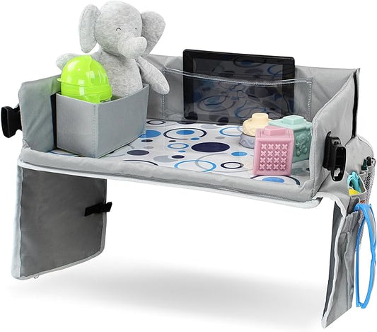 Acorn Baby Foldable Backseat Car Tray Table - Road Trip Must Haves Car Seat Activity Trays - Car Seat Travel Tray
